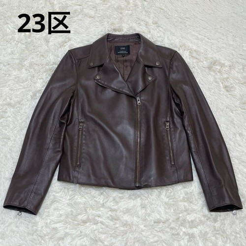 Giacca pelle agnello 23区