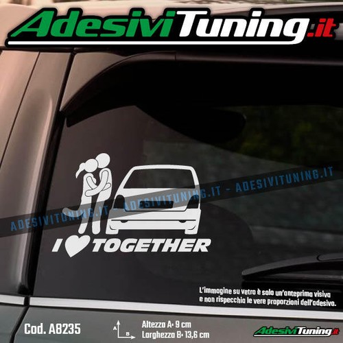 Adesivo love together - adesivo,