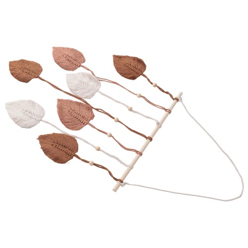 Foglia macramè appeso - foglia,