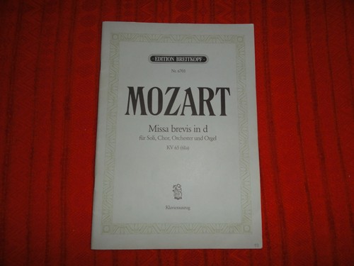 Missa brevis kv65 mozart - kv65,