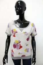 Maglioncino Mezze Maniche Liu Jo Taglia XS Pullover Maglione Maglia Logo Bianco