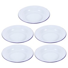  5 pezzi di piatti rotondi