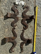 LOTTO 4 ANTICHE CERNIERE IN FERRO BATTUTO EPOCA 1700