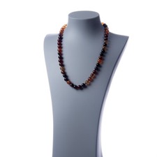 Collana lunga Agata Rossastra