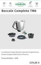 Boccale Completo  Bimby Tm6