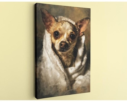 Stampa tela chihuahua arte - stampa,