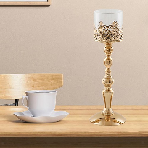 Elegante portacandele oro a - in,