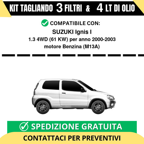 Tagliando per suzuki ignis - tagliando,