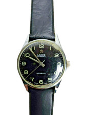 #SE501# vecchio orologio di servizio uomo Lanco Incabloc 17 Jewels carica manuale anni '50 