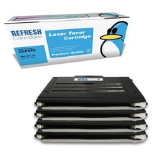 Confezione Set Completo Cartucce Refresh Toner CLP-510 Compatibile Con Stampanti Samsung