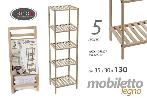 Scaffale mobiletto bagno - mobiletto, 5