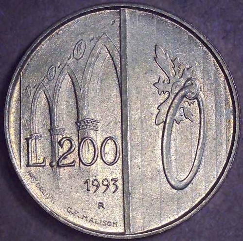 San marino 1993 200 lire - san,