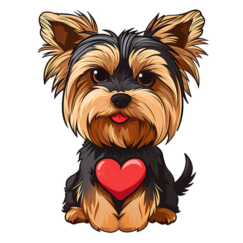 Adesivi auto yorkshire terrier - adesivi,