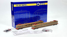 OS.KAR 2096 Set ALe 880 motorizzata + folle, testate piatte, castano/isabella