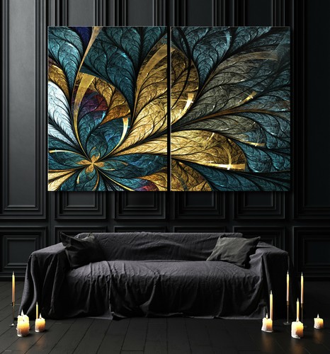 Foglia oro astratto - astratto, immagine