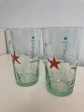 Heineken Silver Pint Glass X 2