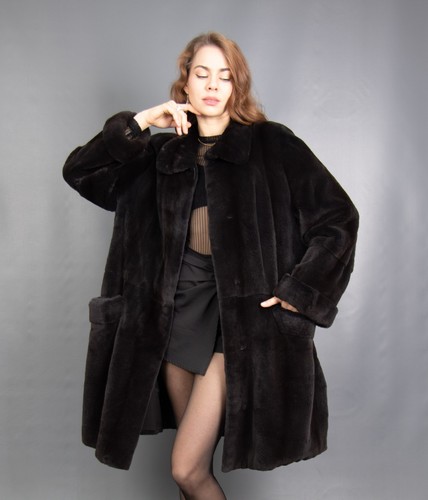 9155 cappotto visone glamour - cappotto,