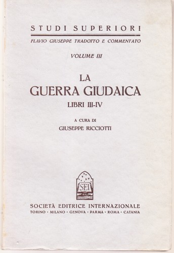 Guerra giudaica libri - guerra,