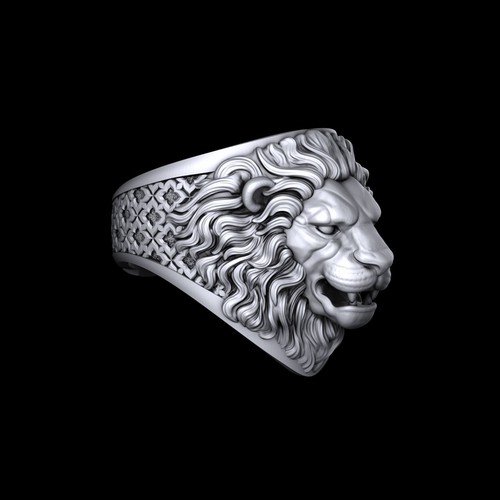Anello uomo ossidato della - anello, re