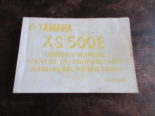 Yamaha xs500 xs500e 1977 oem - yamaha,