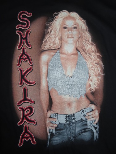 Shirt 2001 shakira - 2001, "servizio