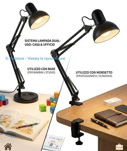 Lampada scrivania braccio - scrivania,