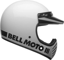 Bell Moto-3 White Full Face
