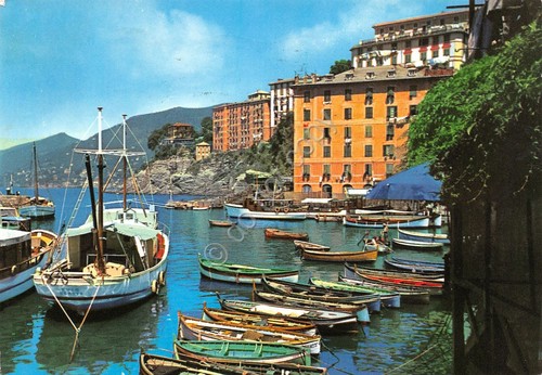 Cartolina camogli barche - cartolina,