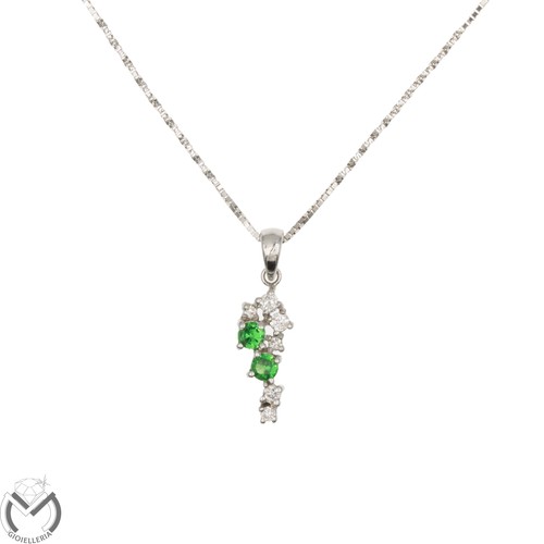 Collana oro bianco 750 - collana, 18