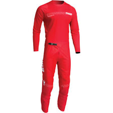 TUTA COMPLETO MAGLIA PANTALONE ROSSA THOR 2025 SECTOR MINIMAL MOTO CROSS HONDA