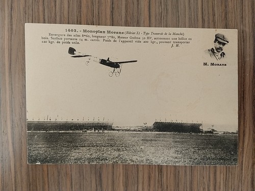 Monoplan morane cartolina - monoplan,