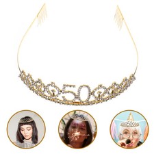  Diadema 50° Compleanno Bambina Cristallo Strass Compleanno Diadema Regina Corone