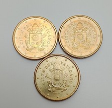 3 Monete 50 Cent Città Del