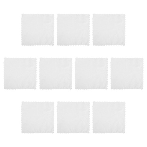 10pz fazzoletti cotone bianco - cotone,