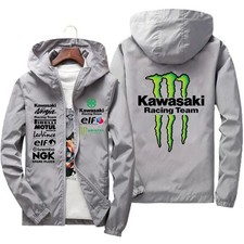 Giacca Kawasaki Monster – Look Aggressivo e Spirito Racing GRIGIO  NERO