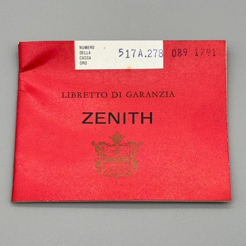 Zenith libretto garanzia