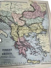 Mappa Turchia Grecia Romania