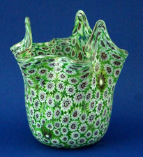 MURANO VASO VETRO fazzoletto a