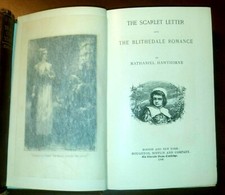 THE SCARLET LETTER AND BLITHEDALE ROMANCE di Nathaniel HAWTHORNE 1886 libro 