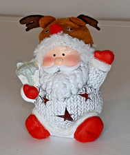 Babbo Natale con luci decorazione natalizia