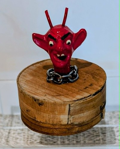 Antica scatola tedesca krampus - scatola,