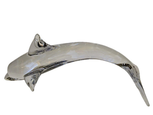 Scultura delfino cristallo - delfino, in