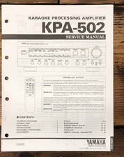 Yamaha KPA-502 Amplificatore
