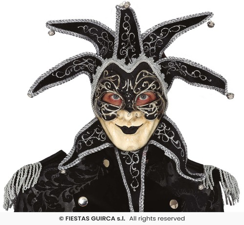 Maschera nera rigida - maschera,