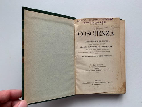 Libro antico coscienza - libro,