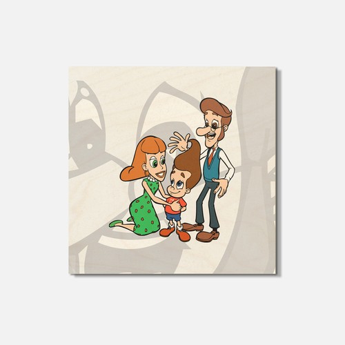 Jimmy neutron cartoon - neutron, family