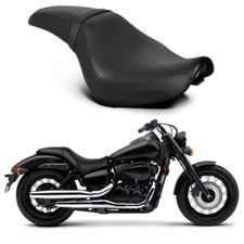 Black Smooth Front Rear Seat