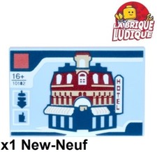 Lego 1x Tile decorated 2x3 plaque Cafe Corner Hotel 10182 26603pb001 NEUF