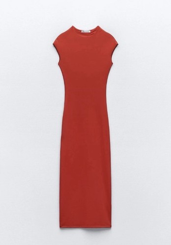Vestito donna zara basic rosso - basic,