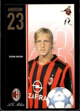 Cartolina A.C Milan Massimo Ambrosini stagione 2005/2006
